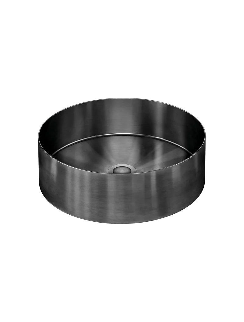 Meir Lavello Round Steel Bathroom Basin 380 x 110