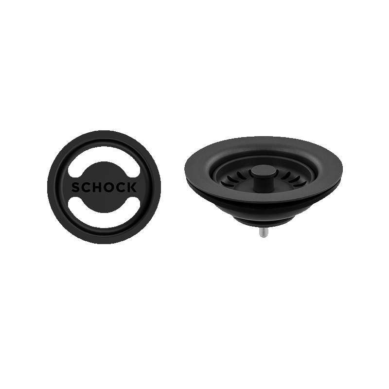 Abey Schock 2×2 Design Drip Brushed Black Metallic