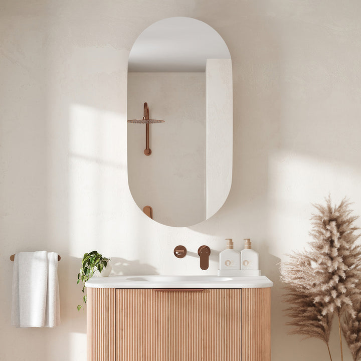 Fienza Marlowe Pill Mirror Cabinet, 450x900mm