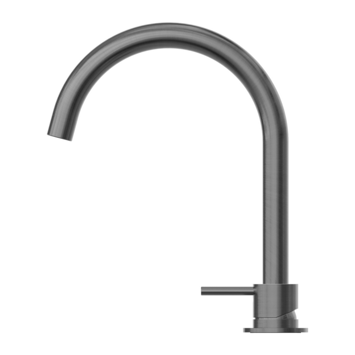 Nero Mecca Hob Basin Mixer Round Swivel Spout