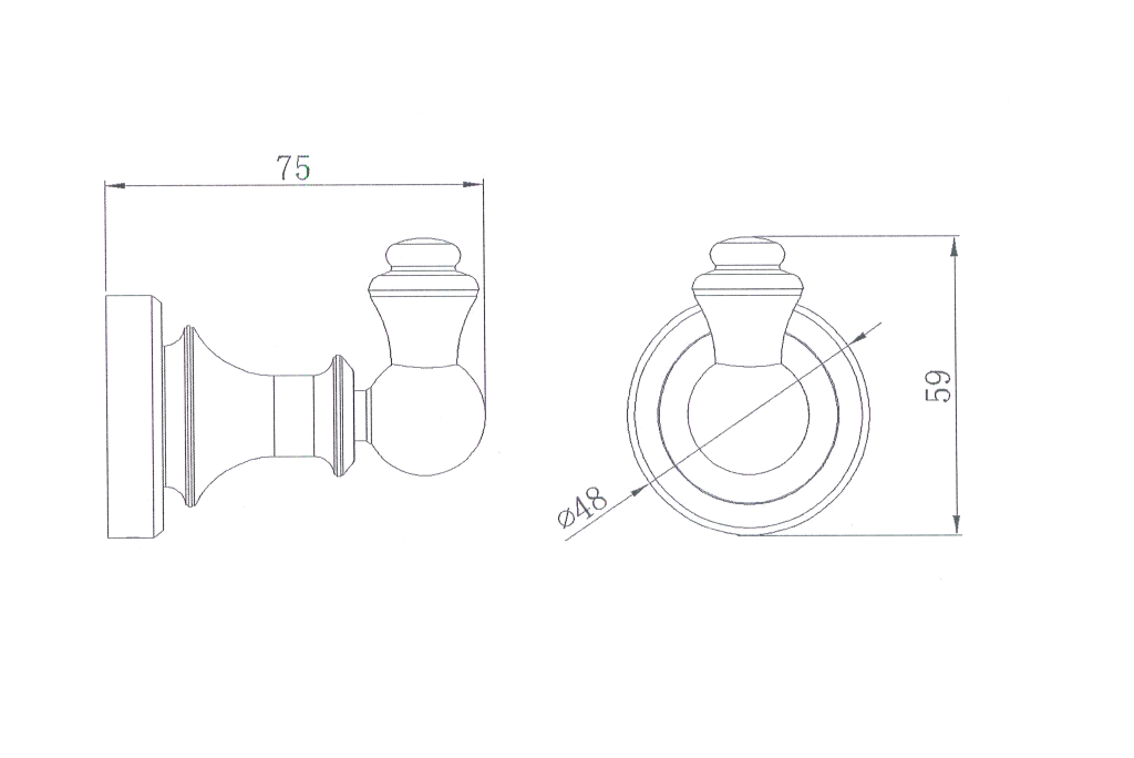Modern National Medoc Single Robe Hook