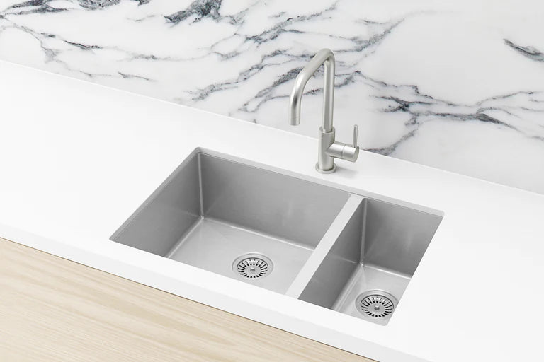 Meir Lavello Kitchen Sink - One and Half Bowl