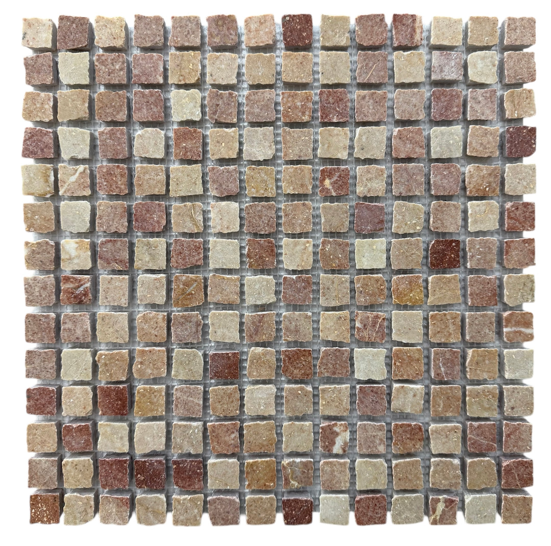 Natural Stone Rosa Murcia Mini Split Mosaic Honed