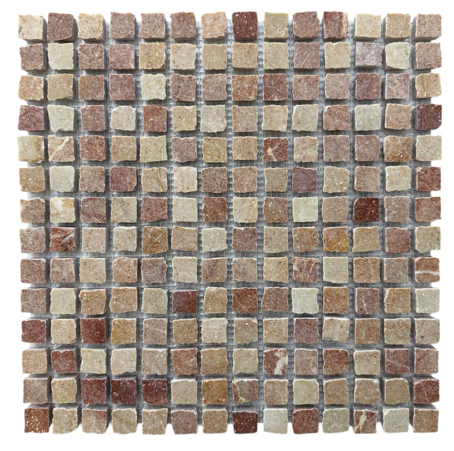 Natural Stone Rosa Murcia Mini Split Mosaic Honed