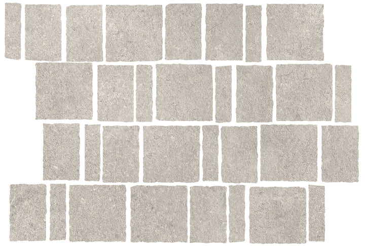 Luna Collection Stone &amp; Terrazzo Look Porcelain Tiles - Grey