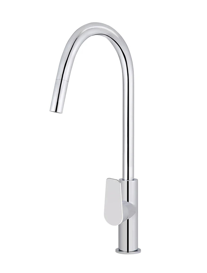 Meir Round Paddle Piccola Pull Out Kitchen Mixer Tap
