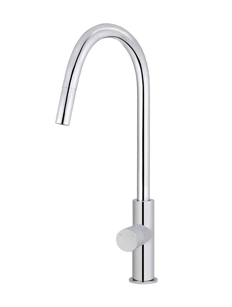 Meir Round Pinless Piccola Pull Out Kitchen Mixer Tap