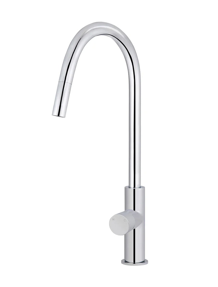 Meir Round Pinless Piccola Pull Out Kitchen Mixer Tap
