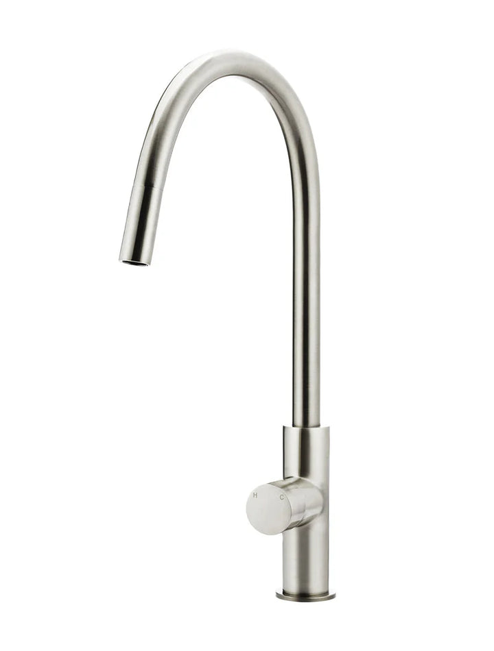 Meir Round Pinless Piccola Pull Out Kitchen Mixer Tap