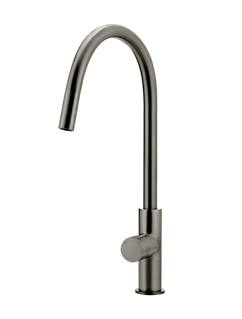Meir Round Pinless Piccola Pull Out Kitchen Mixer Tap