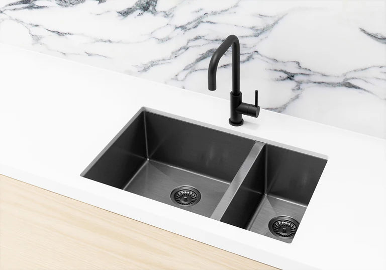 Meir Lavello Kitchen Sink - One and Half Bowl