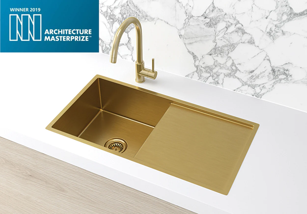 Meir Lavello Kitchen Sink - Single Bowl & Drainboard 840 x 440 - PVD