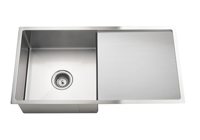 Meir Lavello Kitchen Sink - Single Bowl & Drainboard 840 x 440 - PVD