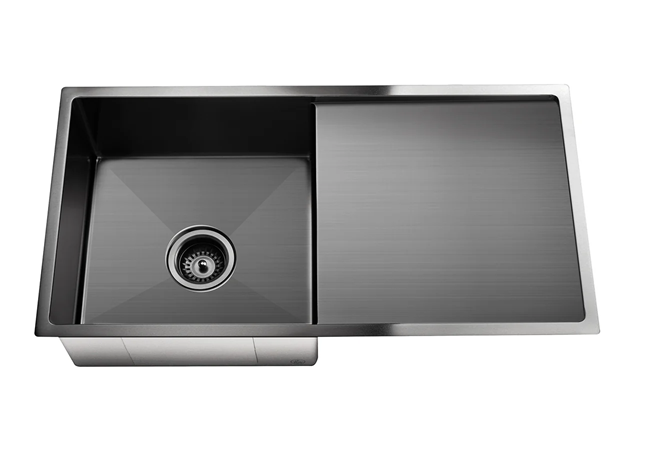 Meir Lavello Kitchen Sink - Single Bowl & Drainboard 840 x 440 - PVD