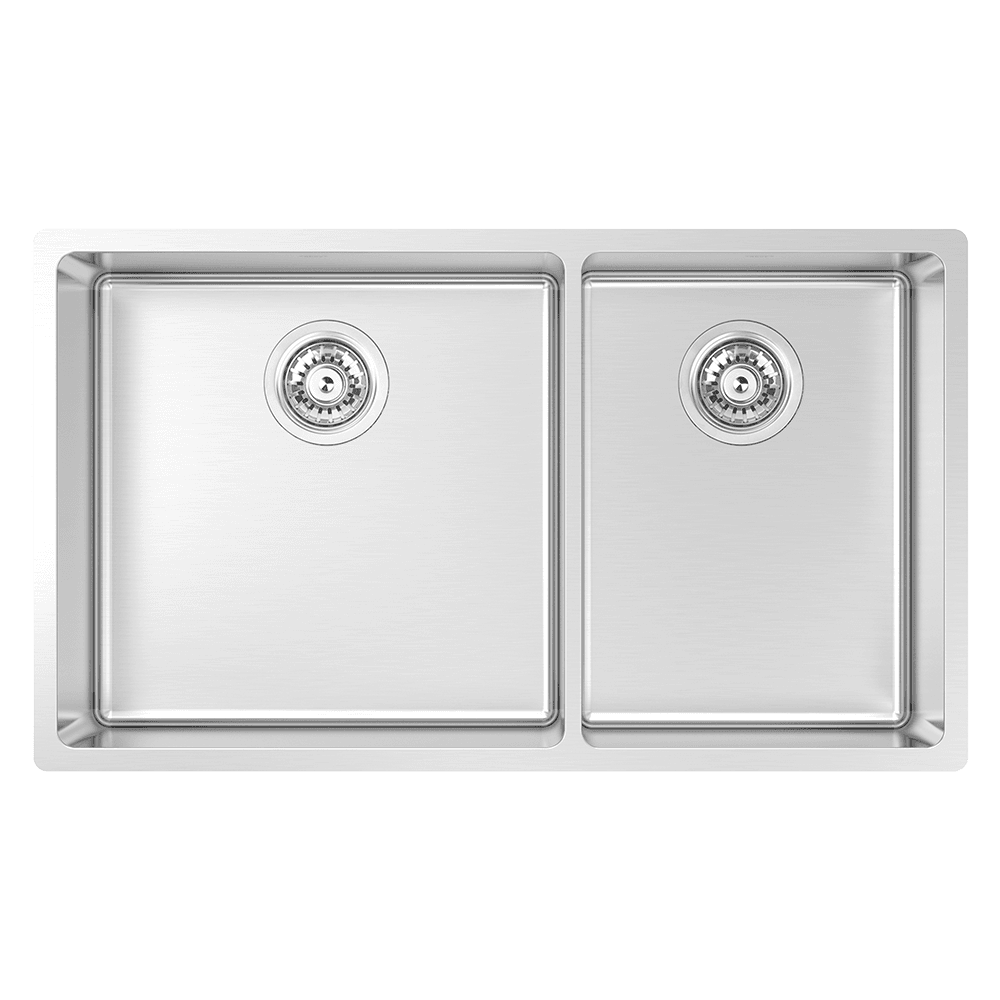 Abey Montego Large Bowl &amp; Three Quarter Bowl Sink