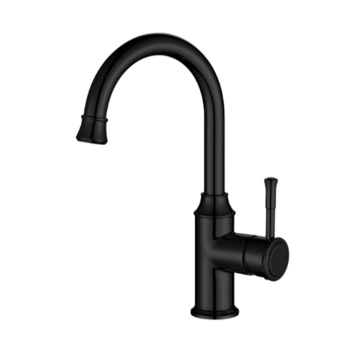 Modern National Montpellier Gooseneck High Rise Basin Mixer