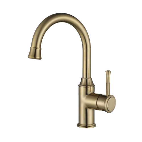 Modern National Montpellier Gooseneck High Rise Basin Mixer