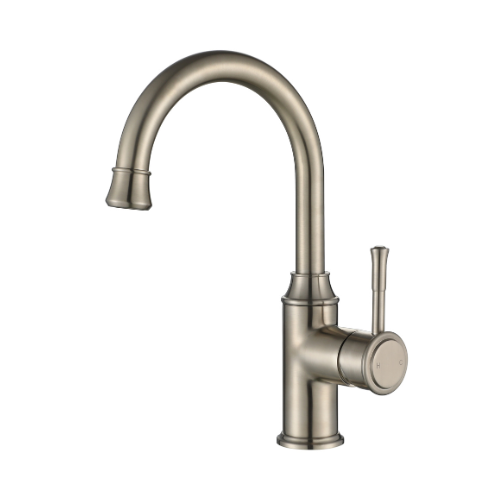 Modern National Montpellier Gooseneck High Rise Basin Mixer