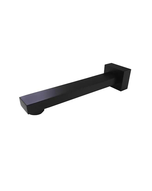 Meir Square Wall Spout Matte Black