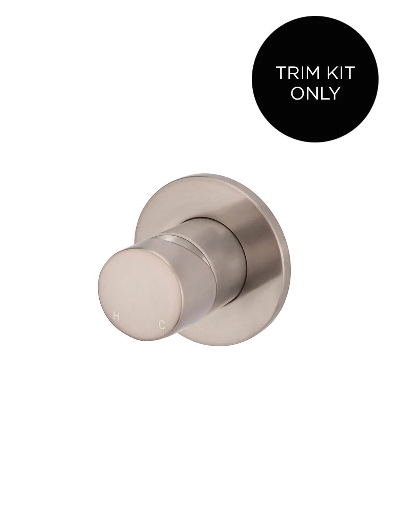 Meir Round Wall Mixer Pinless Handle Trim Kit (In-wall Body Not Included)