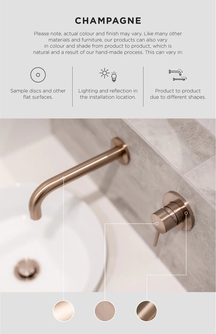 Meir Round Wall Mixer Short Pin lever Trim Kit (In-wall Body Not Included)