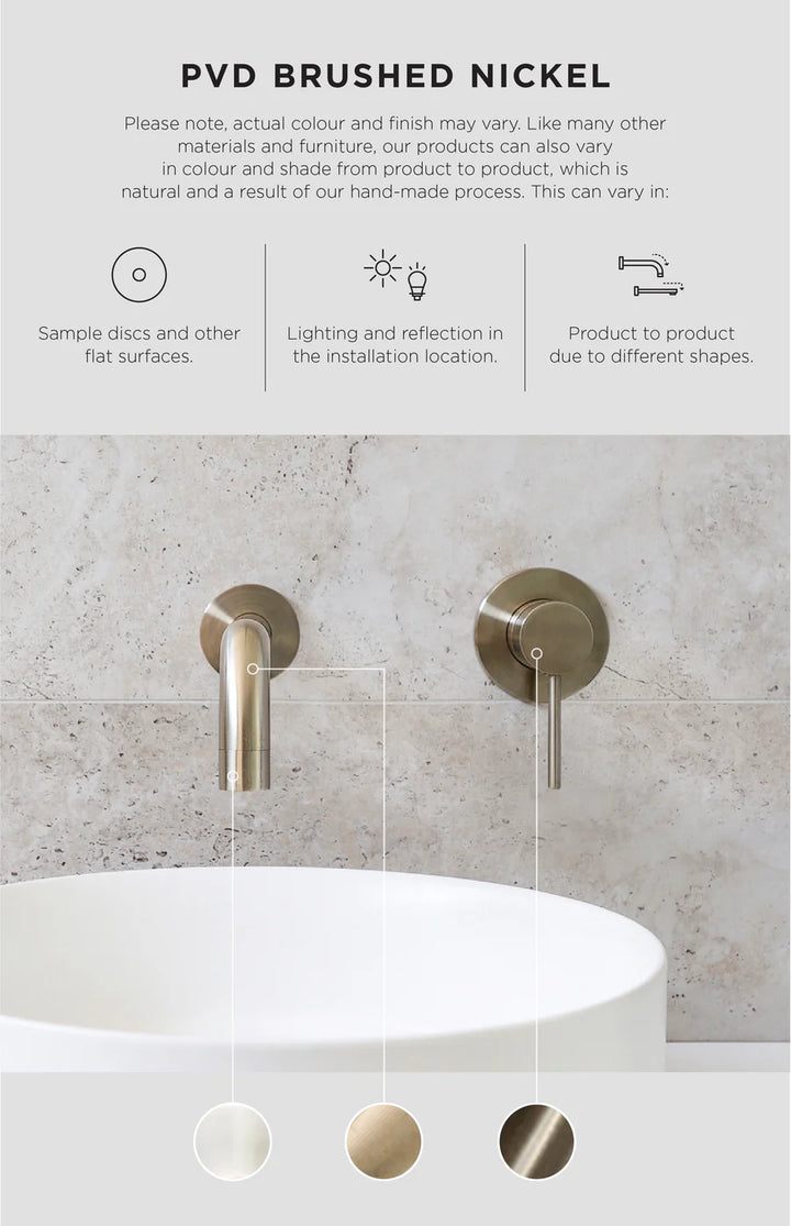 Meir Round Wall Mixer Short Pin lever Trim Kit (In-wall Body Not Included)