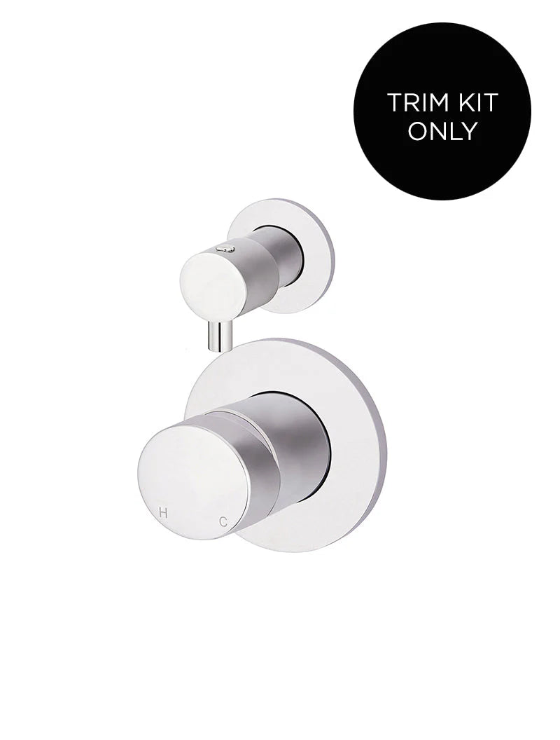 Meir Round Diverter Mixer Pinless Handle Trim Kit (In Wall Body Not Included)