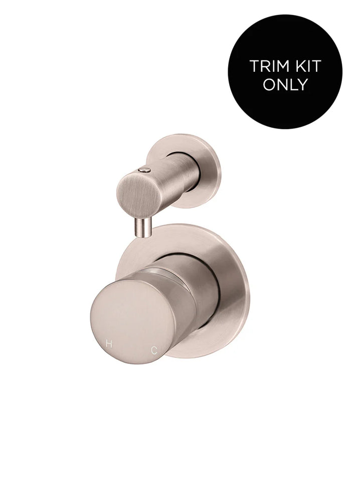 Meir Round Diverter Mixer Pinless Handle Trim Kit (In Wall Body Not Included)