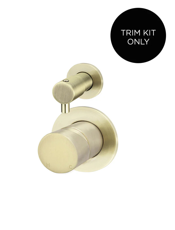 Meir Round Diverter Mixer Pinless Handle Trim Kit (In Wall Body Not Included)