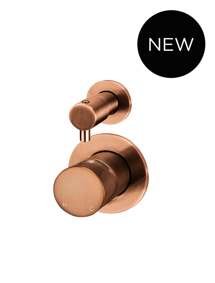 Meir Round Diverter Mixer Pinless Handle Trim Kit (In Wall Body Not Included)