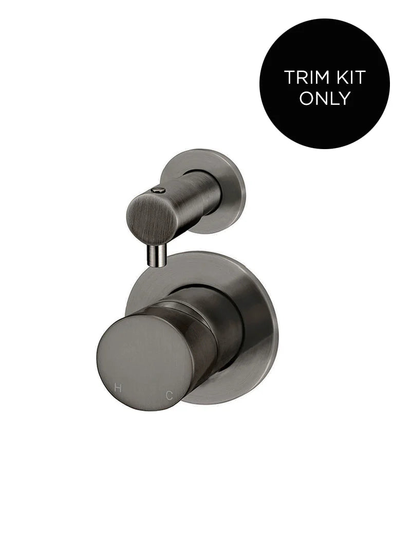 Meir Round Diverter Mixer Pinless Handle Trim Kit (In Wall Body Not Included)
