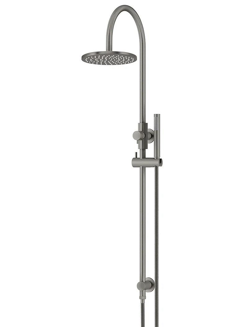 Meir Round Gooseneck Shower Set With 200mm/300mm Rose, One/Three-Function Hand Shower