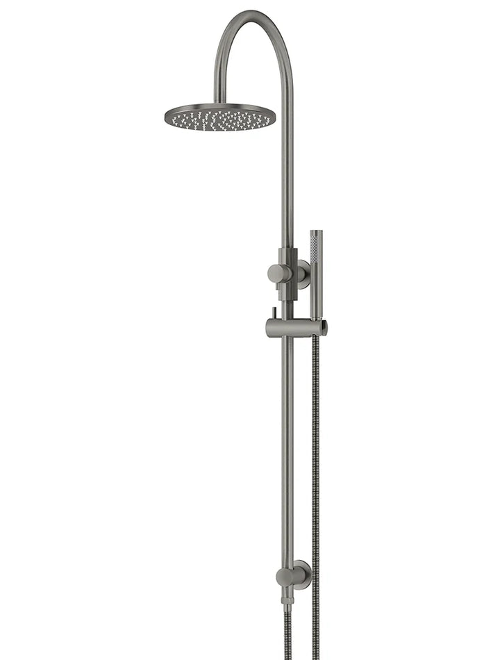 Meir Round Gooseneck Shower Set With 200mm/300mm Rose, One/Three-Function Hand Shower