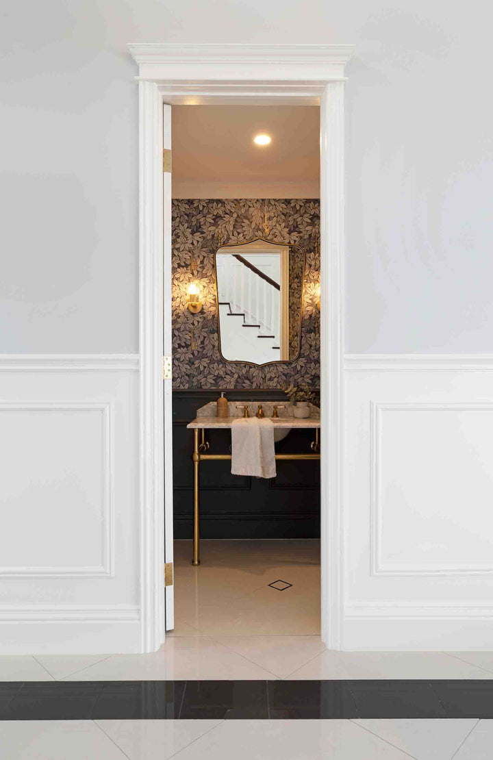 Turner Hastings Mayer Basin Stand With 90 x 55 Real Carrara Marble Top - Brushed Brass
