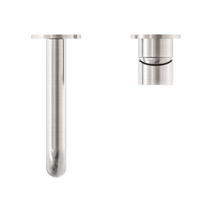 Mecca Wall Basin/Bath Mixer Separate Back Plate 120/160/185/230/260mm Brushed Nickel