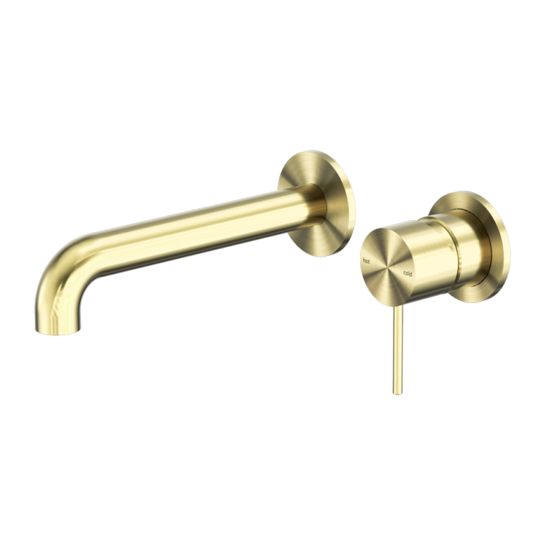 Mecca Wall Basin/Bath Mixer Separate Back Plate 120/160/185/230/260mm Brushed Gold