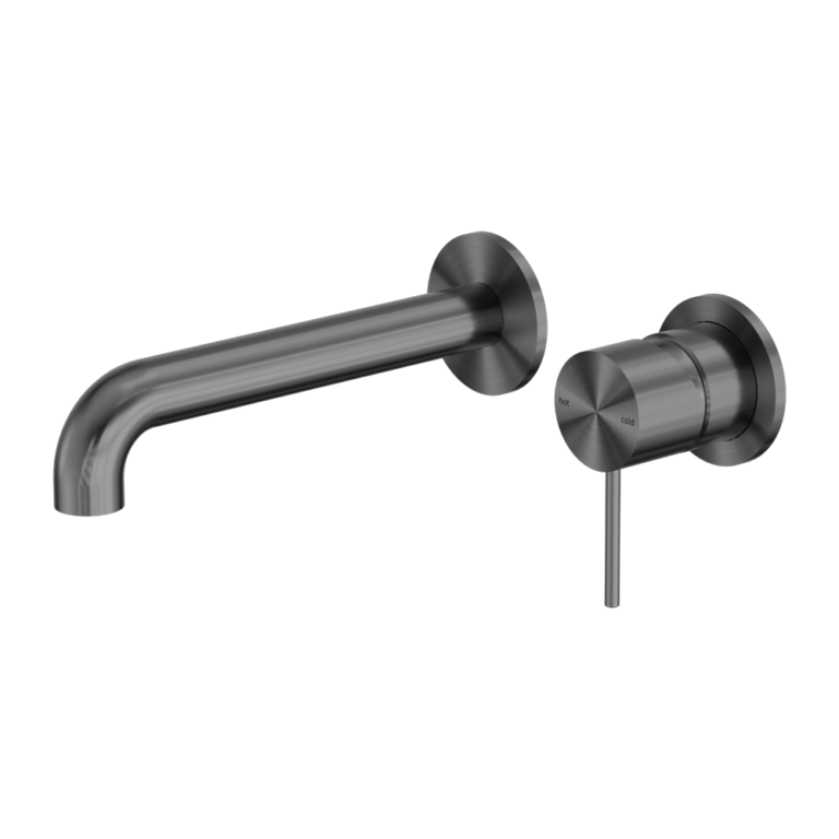 Mecca Wall Basin/Bath Mixer Separate Back Plate 120/160/185/230/260mm Gun Metal