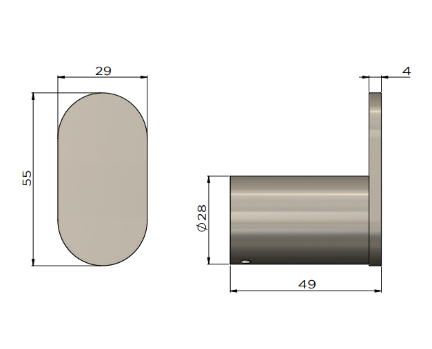 Meir Curvaé Single Robe Hook