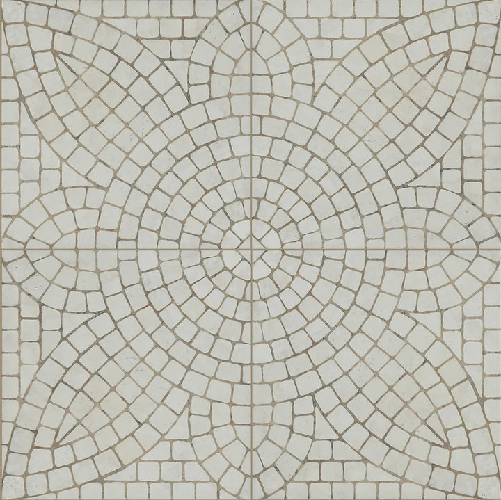 Mikron Delos White Textured Tile 200x200mm
