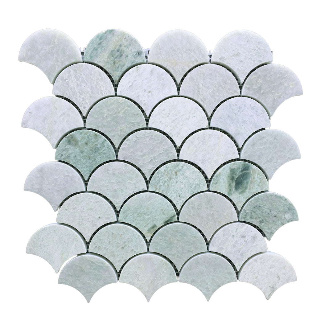 Ming Green Fan Mosaic