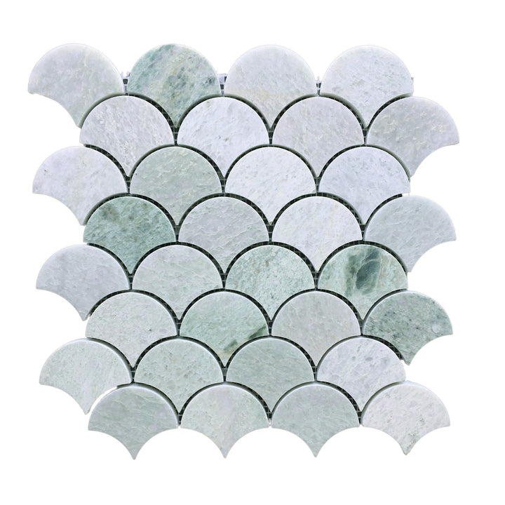 Ming Green Fan Mosaic