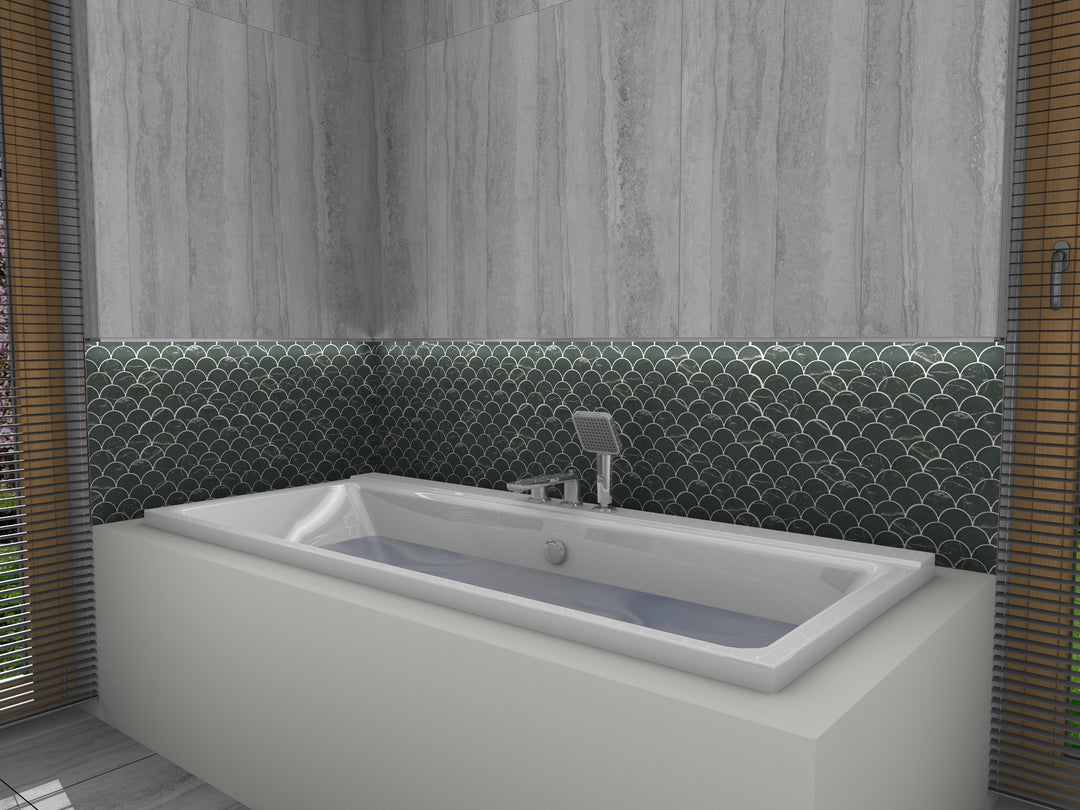 Nordic Nero Marquina Fan Fishscale Matt 80mm