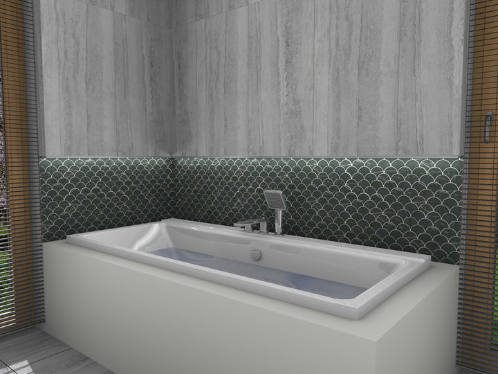 Nordic Nero Marquina Fan Fishscale Matt 80mm