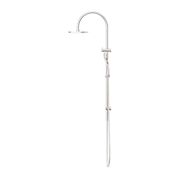 Nero Mecca Twin Shower With Air Shower Brushed Nickel