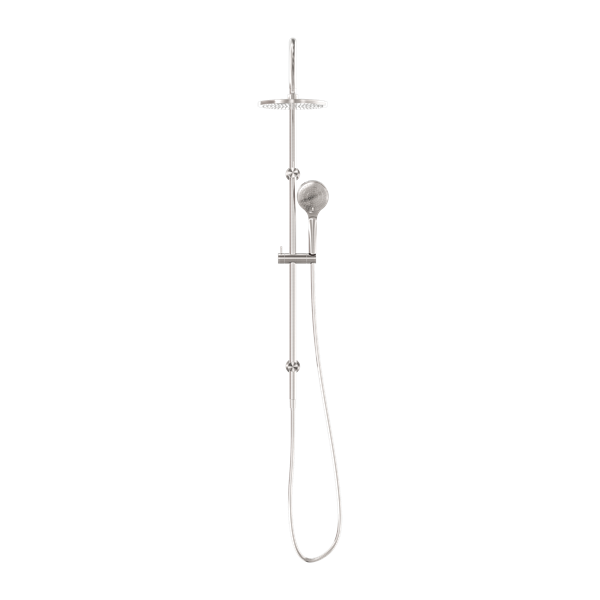 Nero Mecca Twin Shower With Air Shower Brushed Nickel