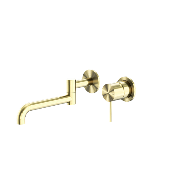 Nero Mecca Wall Basin/Bath Mixer Swivel Spout 225mm