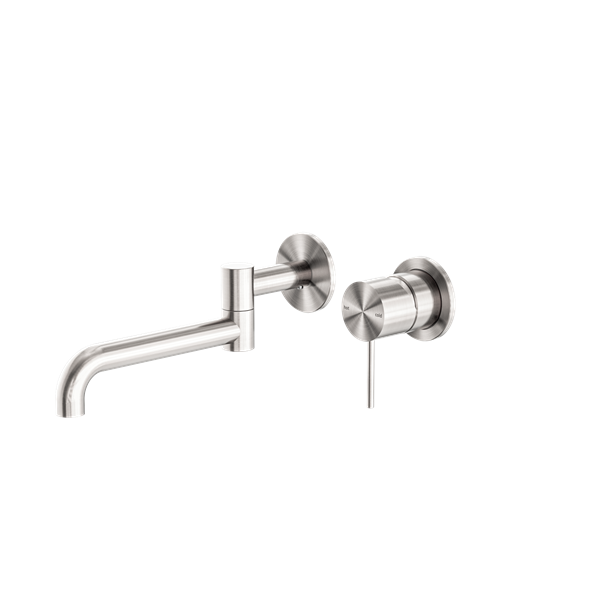 Nero Mecca Wall Basin/Bath Mixer Swivel Spout 225mm