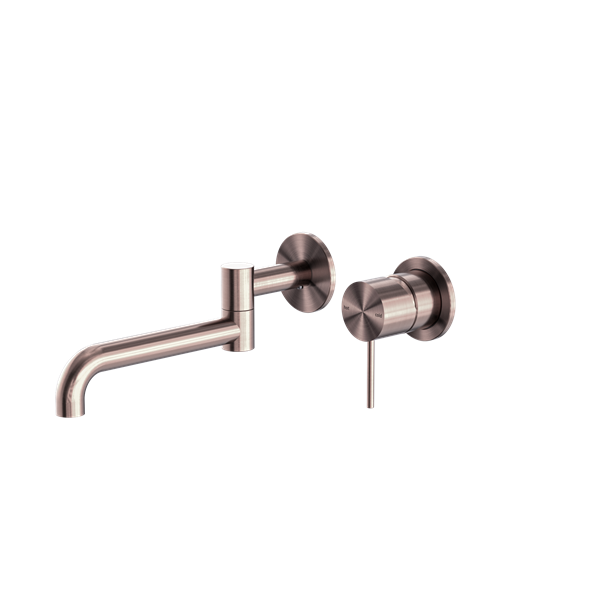 Nero Mecca Wall Basin/Bath Mixer Swivel Spout 225mm