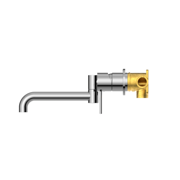 Nero Mecca Wall Basin/Bath Mixer Swivel Spout 225mm