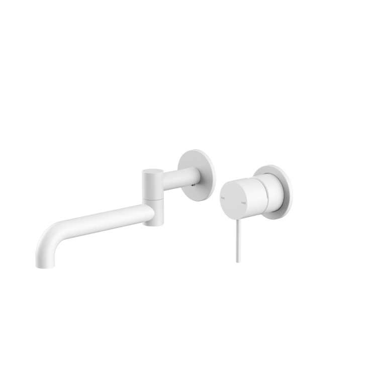 Nero Mecca Wall Basin/Bath Mixer Swivel Spout 225mm